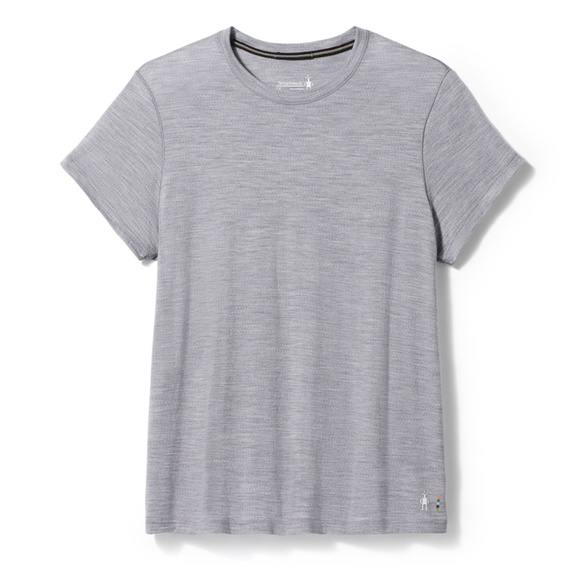 Smartwool - Short-Sleeve Merino Short Sleeve Gray Grey Wool Tee Shirt Top - 1X - Picture 1 of 10